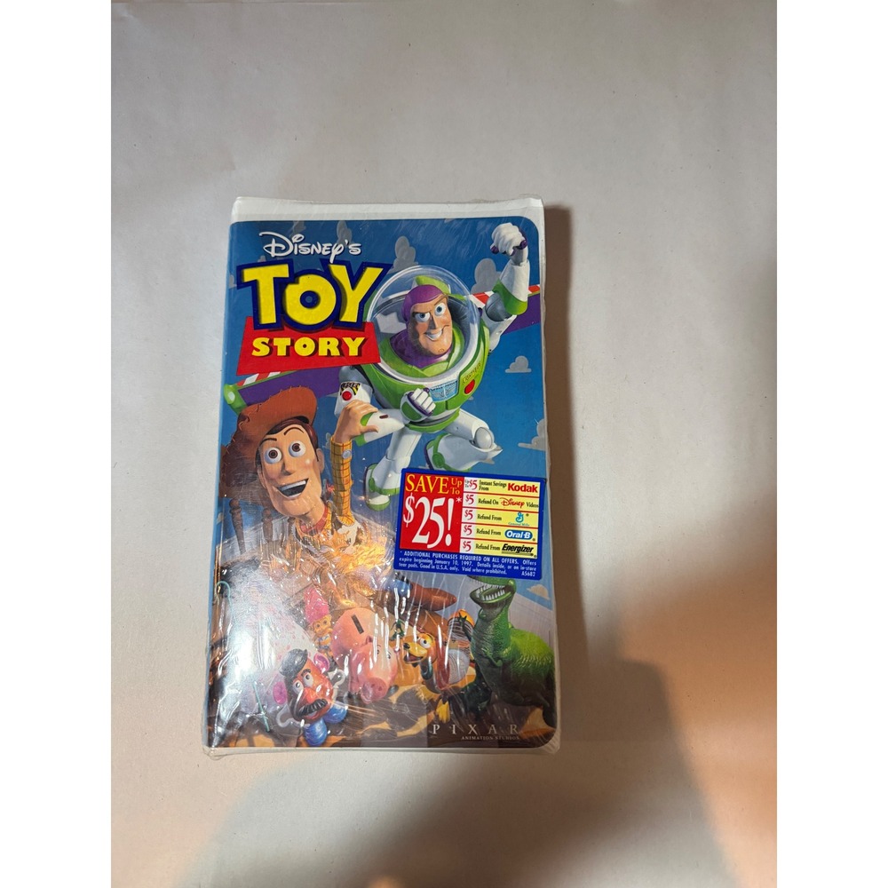 Disney Toy Story VHS Factory Sealed White Clamshell Case Pixar 6703 1996 New‎